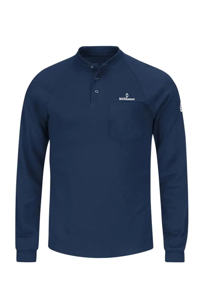 NVHomes - Bulwark® Men's 6.5Oz Long Sleeve Ct2 Henley Shirt