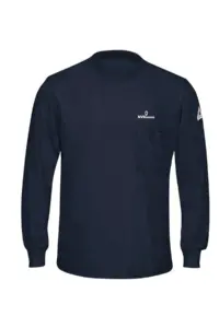 NVHomes - Bulwark® Men's Long-Sleeve Khaki Lightweight T-Shirt