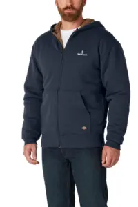 NVHomes - Dickies Men's Fleece-Lined Full-Zip Hooded Sweatshirt
