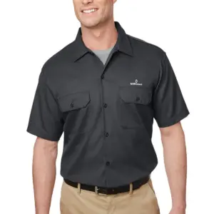 NVHomes - Dickies Men's Short Sleeve Slim Fit Flex Twill Work Shirt