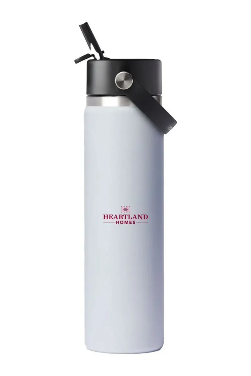 Heartland Homes - Hydro Flask® Wide Mouth 24oz Bottle with Flex Straw Cap