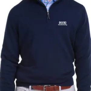 NVR Manufacturing - Fairway & Greene Men's Baruffa Quarter-Zip Windsweater