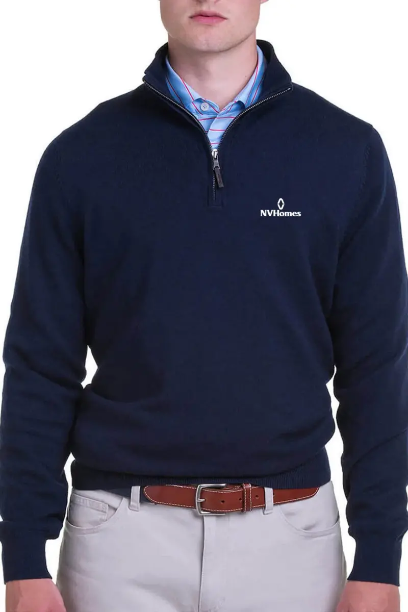 NVHomes - Fairway & Greene Men's Baruffa Quarter-Zip Windsweater