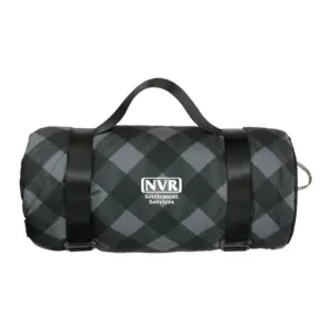 NVR Settlement Services - High Sierra Roll-Up Puffy Sherpa Blanket