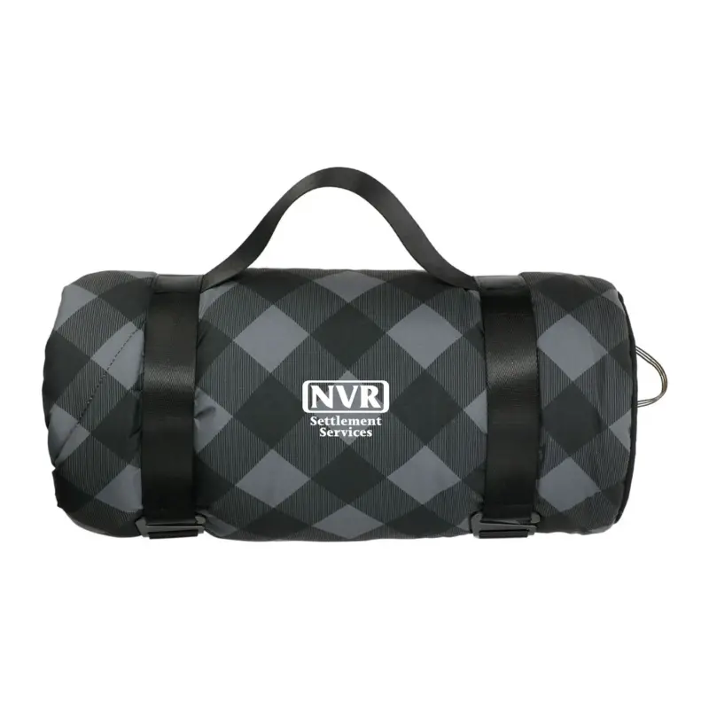 NVR Settlement Services - High Sierra Roll-Up Puffy Sherpa Blanket