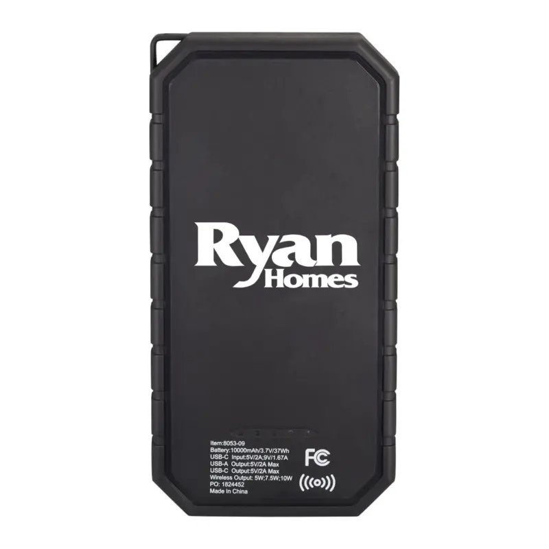 Ryan Homes - High Sierra® IPX 5 Solar Fast Wireless Power Bank