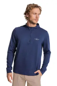 Heartland Homes - Southern Tide Men's Scuttle Heather Performance Quarter-Zip Hoodie