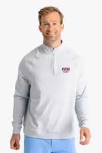 NVR Settlement Services - Southern Tide Men's Cruiser Heather Quarter-Zip