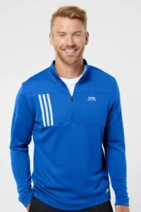 NVR Manufacturing - Adidas® 3-Stripes Double Knit Quarter-Zip Pullover
