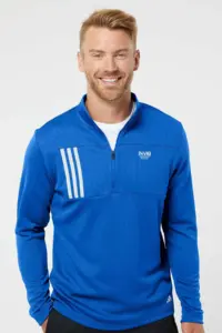 NVR Settlement Services - Adidas® 3-Stripes Double Knit Quarter-Zip Pullover