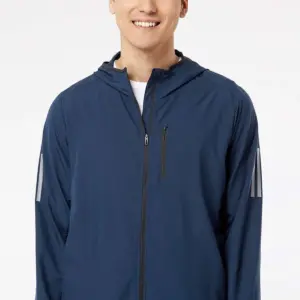 NVR Settlement Services - Adidas® Hooded Full-Zip Windbreaker