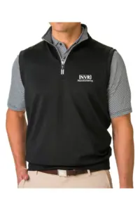NVR Manufacturing - Fairway & Greene Men's Tech Solid Quarter-Zip Vest