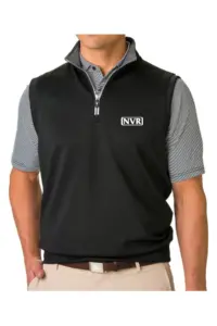 NVR Inc - Fairway & Greene Men's Tech Solid Quarter-Zip Vest