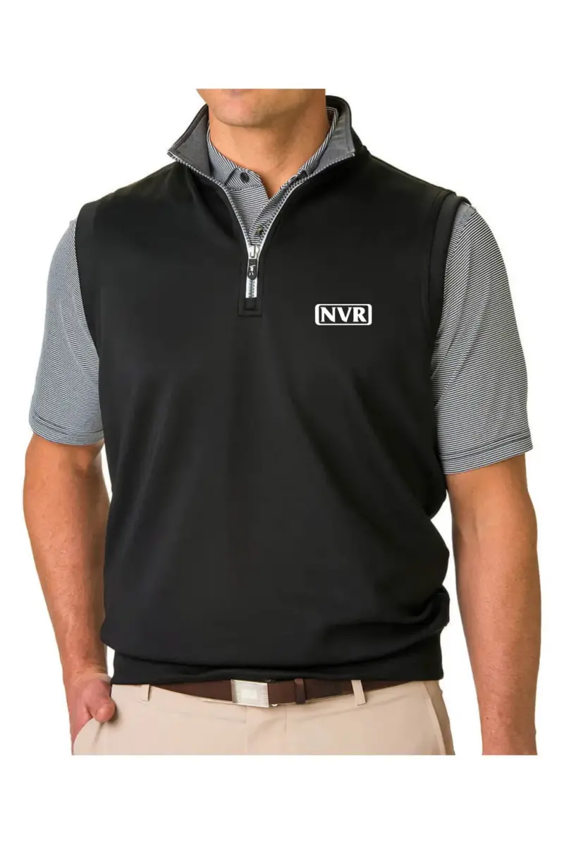NVR Inc - Fairway & Greene Men's Tech Solid Quarter-Zip Vest