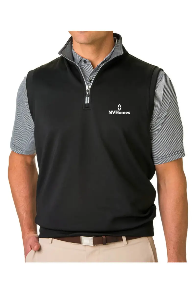 NVHomes - Fairway & Greene Men's Tech Solid Quarter-Zip Vest