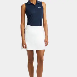 NVR Mortgage - G/FORE Women's Pleated Collar Tech Pique Sleeveless Polo