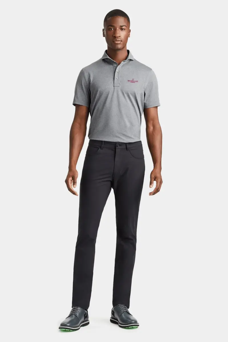 Heartland Homes - G/FORE Men's Melange Rib Gusset Tech Pique Polo
