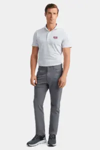 NVR Mortgage - G/FORE Men's Feeder Stripe Tech Pique Polo SS24