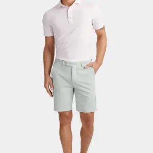 Heartland Homes - G/FORE Men's Rib Gusset Melange Ice Nylon Polo