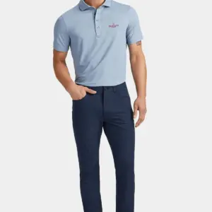 Heartland Homes - G/FORE Men's Rib Gusset Melange Ice Nylon Polo