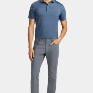 NVR Inc - G/FORE Men's Rib Gusset Melange Ice Nylon Polo