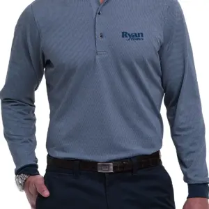 Ryan Homes - Fairway & Greene Men's Herringbone Natural Jersey Long-Sleeve Polo