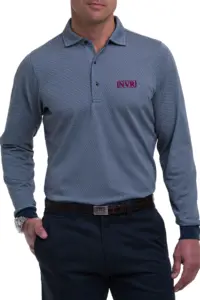 NVR Inc - Fairway & Greene Men's Herringbone Natural Jersey Long-Sleeve Polo