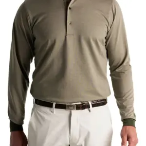 Ryan Homes - Fairway & Greene Men's Herringbone Natural Jersey Long-Sleeve Polo