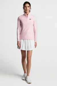 NVR Manufacturing - Peter Millar Women's Melange Raglan Sleeve Perth Layer Quarter-Zip