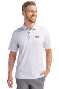NVR Settlement Services - Cutter & Buck Pike Double Dot Print Stretch Mens Polo