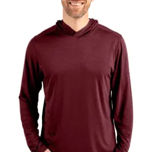 NVR Manufacturing - Cutter & Buck Coastline Epic Comfort Eco Recycled Mens Hooded Shirt