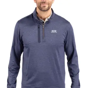 NVR Manufacturing - Cutter & Buck Stealth Heathered Quarter Zip Mens Pullover