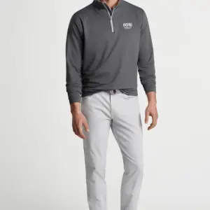 NVR Settlement Services - Peter Millar Men's Perth Mini-Stripe Stretch Loop Terry Quarter-Zip