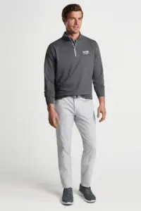 NVR Mortgage - Peter Millar Men's Perth Mini-Stripe Stretch Loop Terry Quarter-Zip