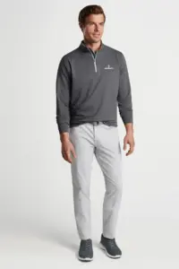 NVHomes - Peter Millar Men's Perth Mini-Stripe Stretch Loop Terry Quarter-Zip