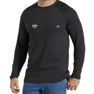NVR Settlement Services - Dickies Men's Temp-iQ Performance Cooling Long Sleeve Pocket T-Shirt