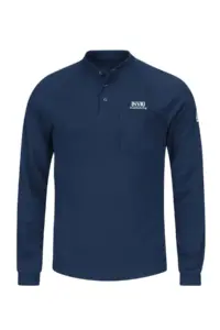 NVR Manufacturing - Bulwark® Men's 6.5Oz Long Sleeve Ct2 Henley Shirt