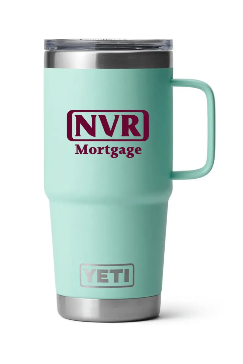 nvr mortgage yeti rambler 20oz. travel mug w/ stronghold lid