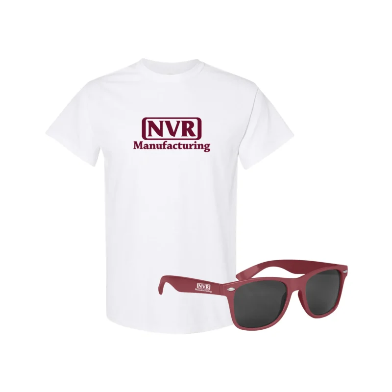 Gildan T-Shirt And Sunglasses Combo Set With Custom Box