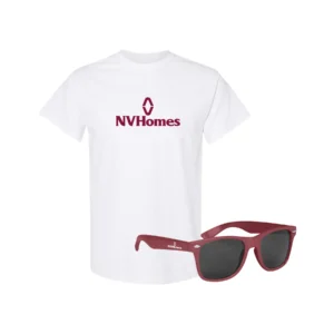 Gildan T-Shirt And Sunglasses Combo Set With Custom Box