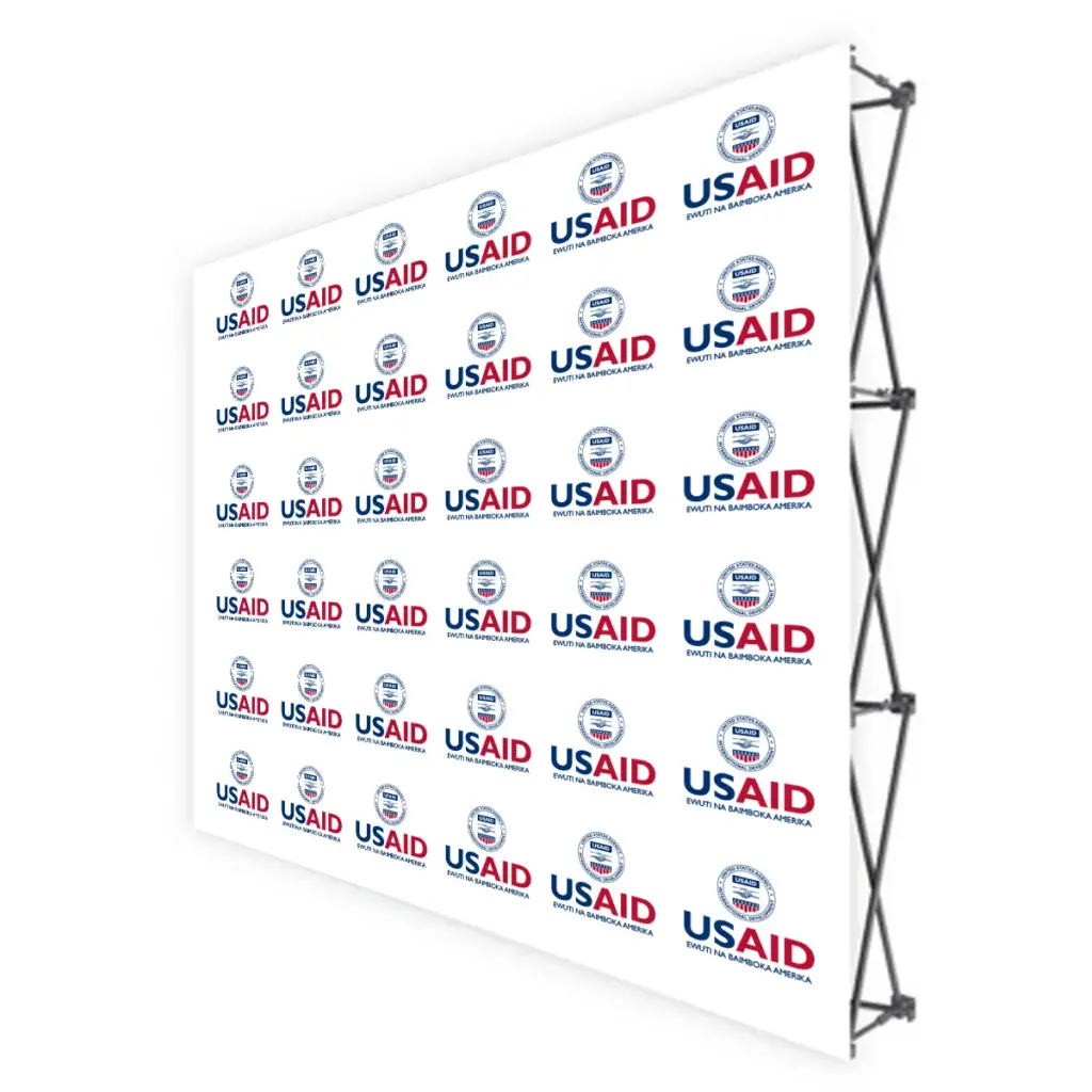 USAID Lingala Translated Brandmark Banners & Stickers