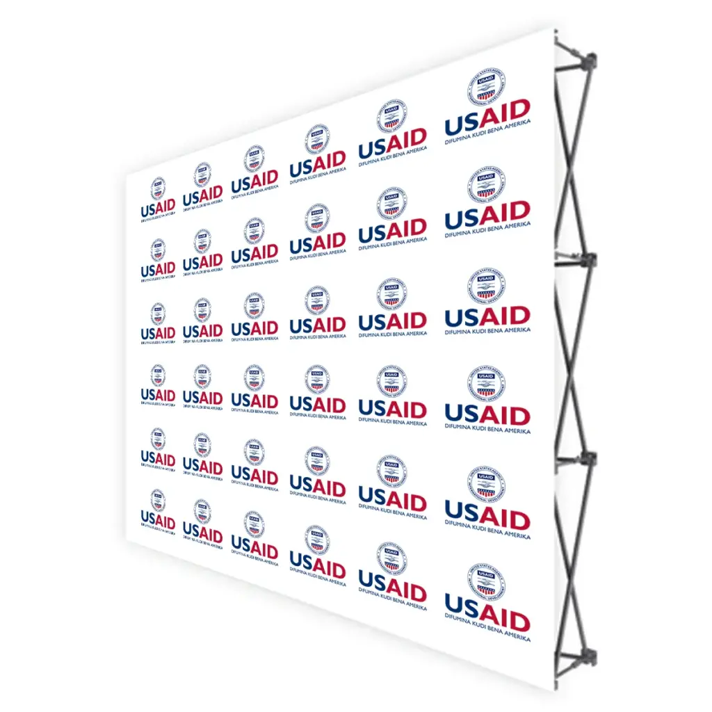 USAID Luba Translated Brandmark Banners & Stickers