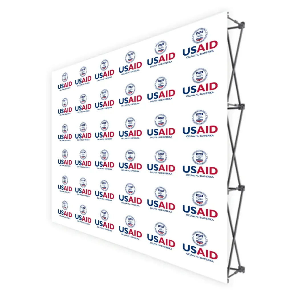 USAID Luganda Translated Brandmark Banners & Stickers