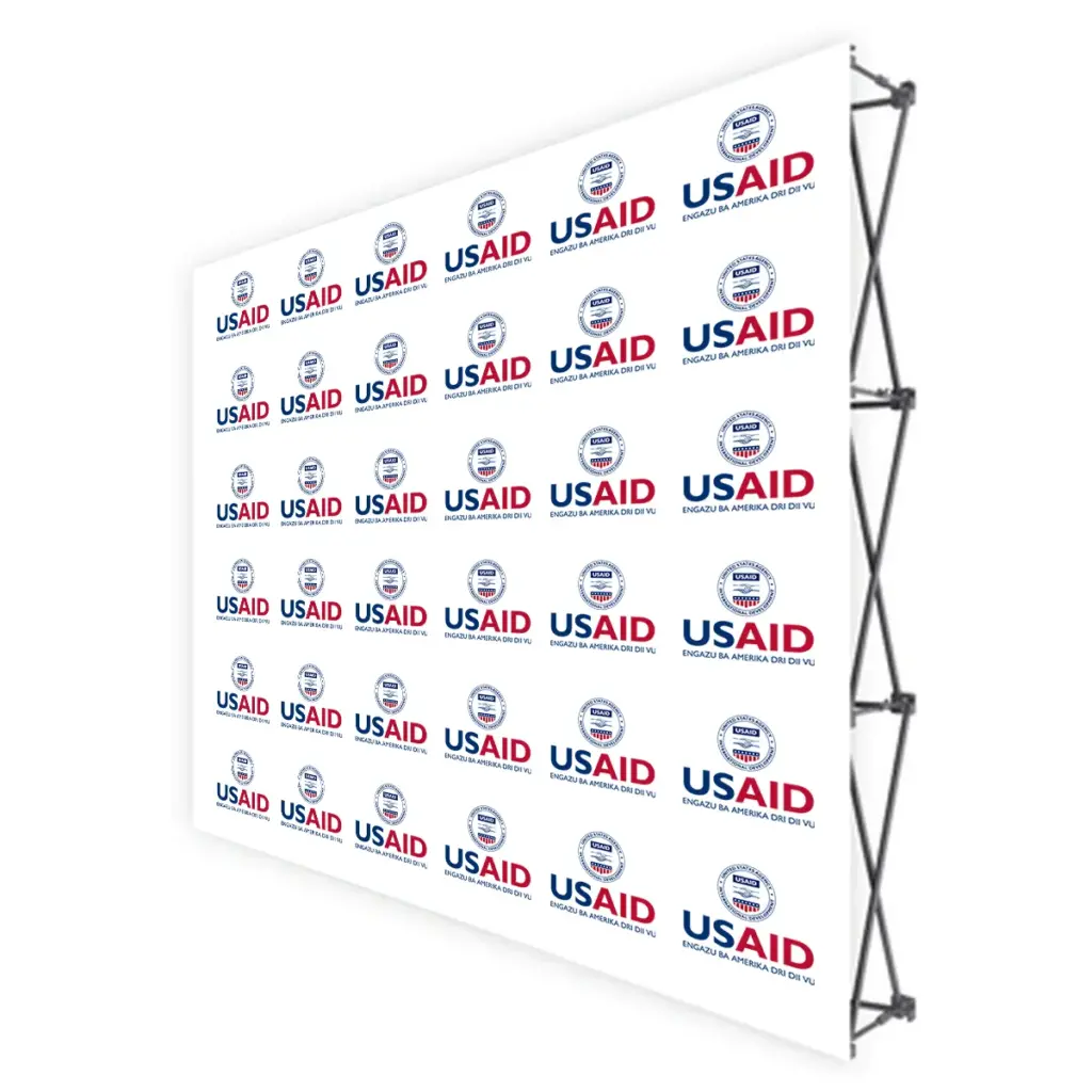 USAID Lugbara Translated Brandmark Banners & Stickers