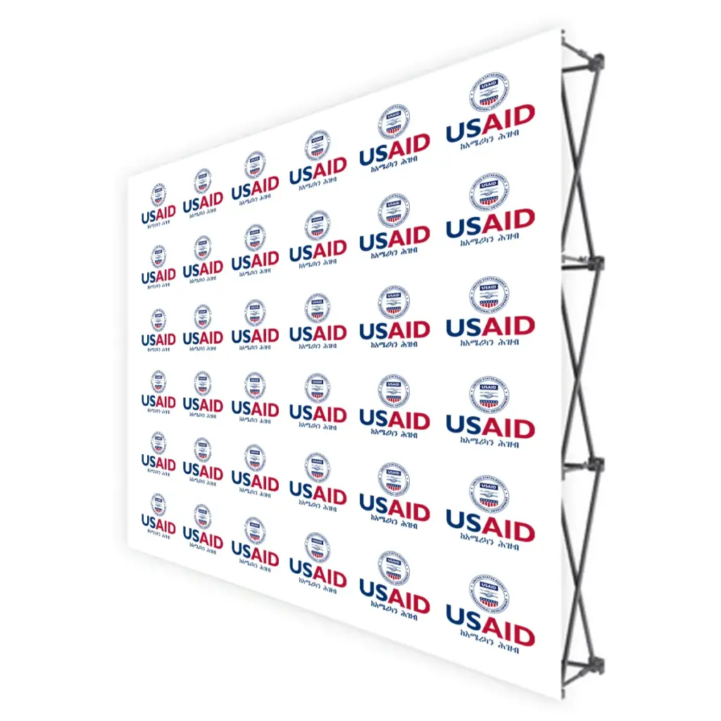 USAID Amharic Translated Brandmark Banners & Stickers