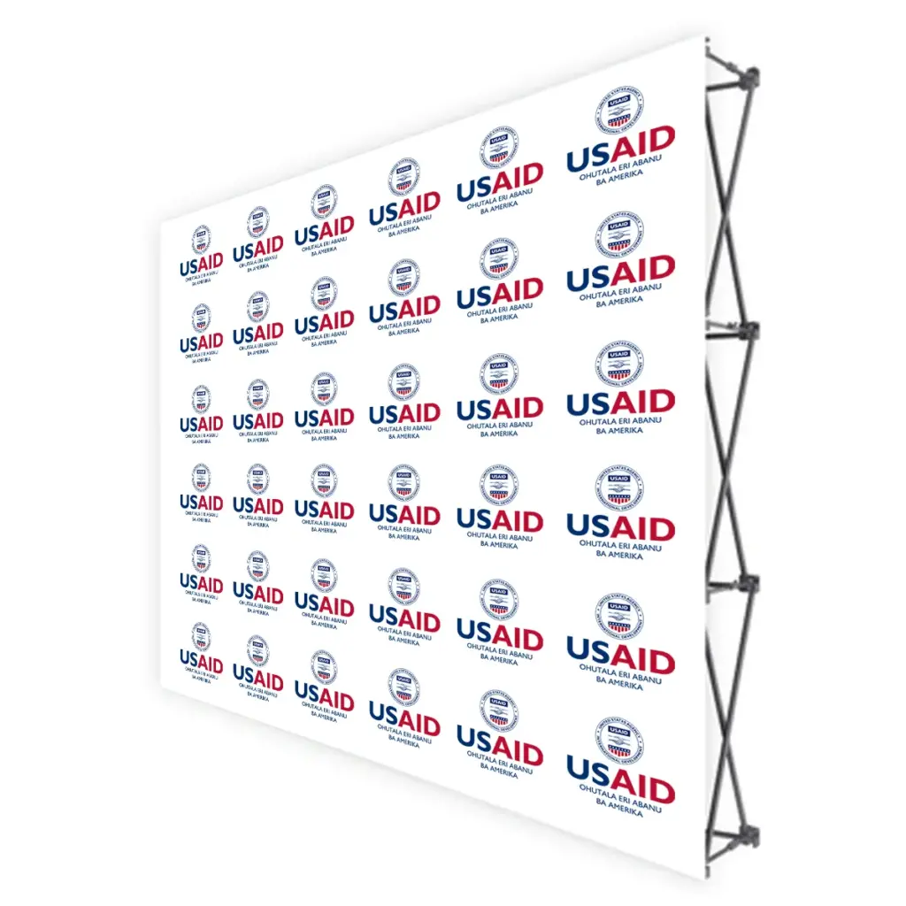 USAID Lusamiya Translated Brandmark Banners & Stickers