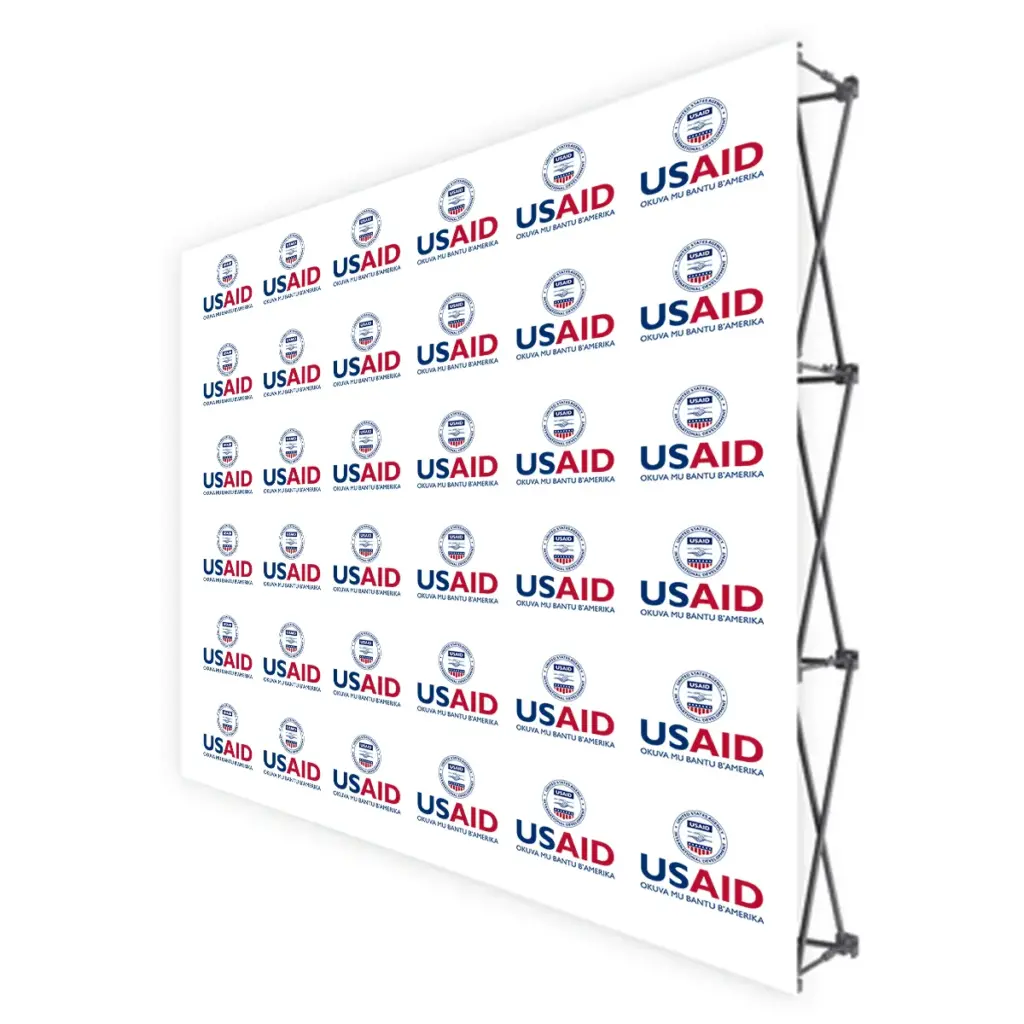 USAID Lusoga Translated Brandmark Banners & Stickers