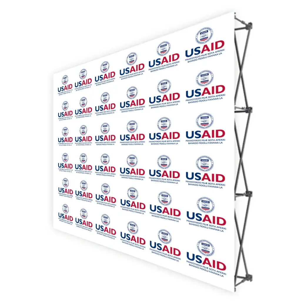 USAID Mandinka Translated Brandmark Banners & Stickers