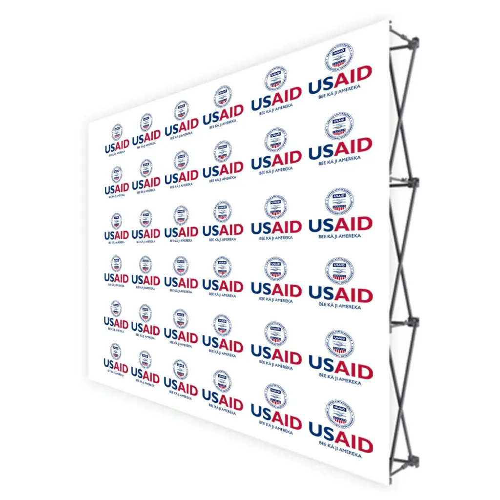 USAID Nuer Translated Brandmark Banners & Stickers