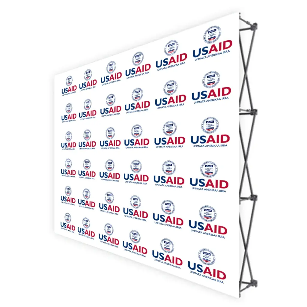 USAID Oromiffa Translated Brandmark Banners & Stickers